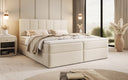 Boxspringbett Aurelia Bouclé mit Stauraum