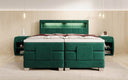 Boxspringbett Ardena Samt elektrisch verstellbar mit LED