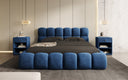 Designer Polsterbett Boston Samt mit Stauraum