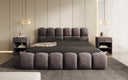 Designer Polsterbett Boston Samt mit Stauraum