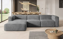 Designer Ecksofa Comfy in Samt