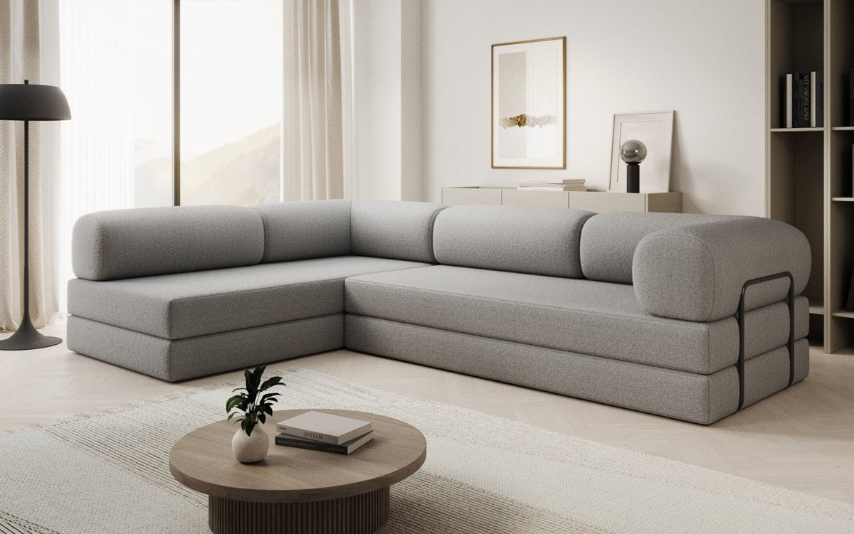 Designer Sofa Lazy L in Bouclé