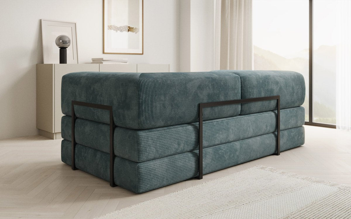Designer Sofa Lazy 3-Seater in Corduroy