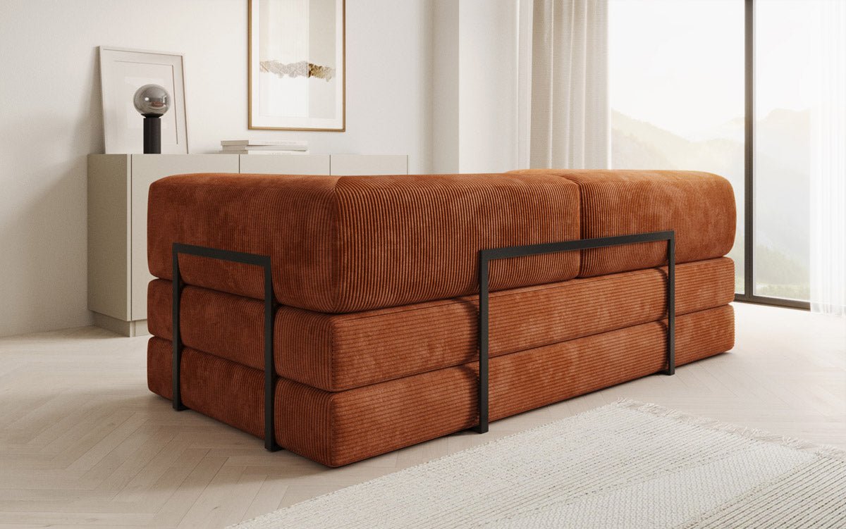 Designer Sofa Lazy 3-Seater in Corduroy