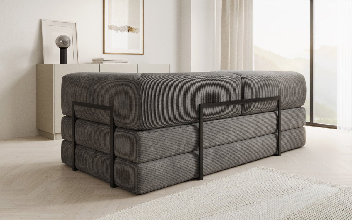 Designer Sofa Lazy 3-Seater in Corduroy