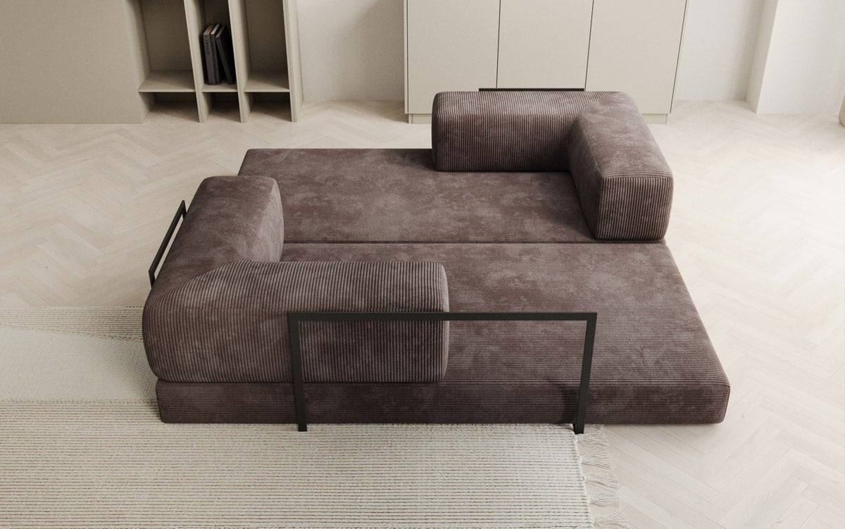 Designer Sofa Lazy 3-Seater in Corduroy