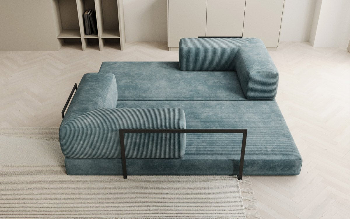 Designer Sofa Lazy 3-Seater in Corduroy