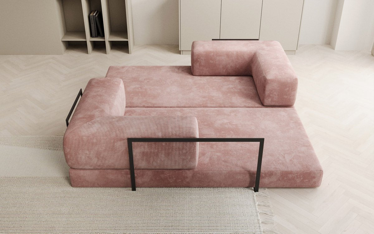 Designer Sofa Lazy 3-Seater in Corduroy