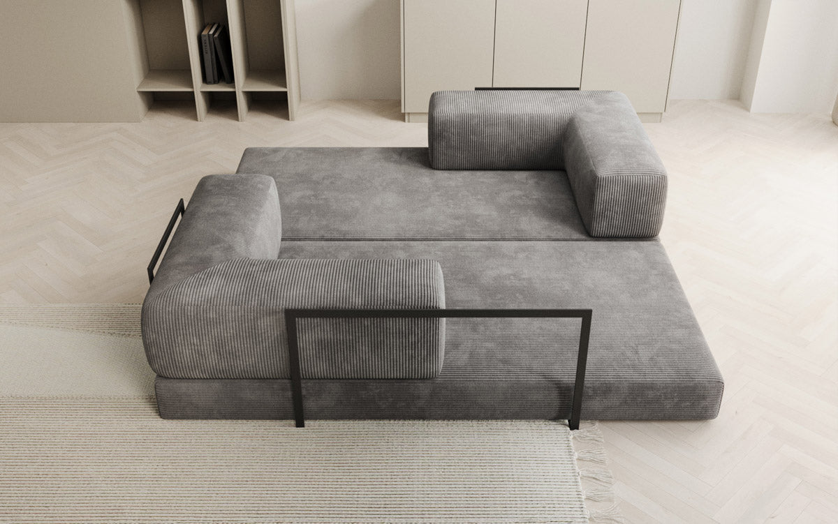 Designer Sofa Lazy 3-Seater in Corduroy