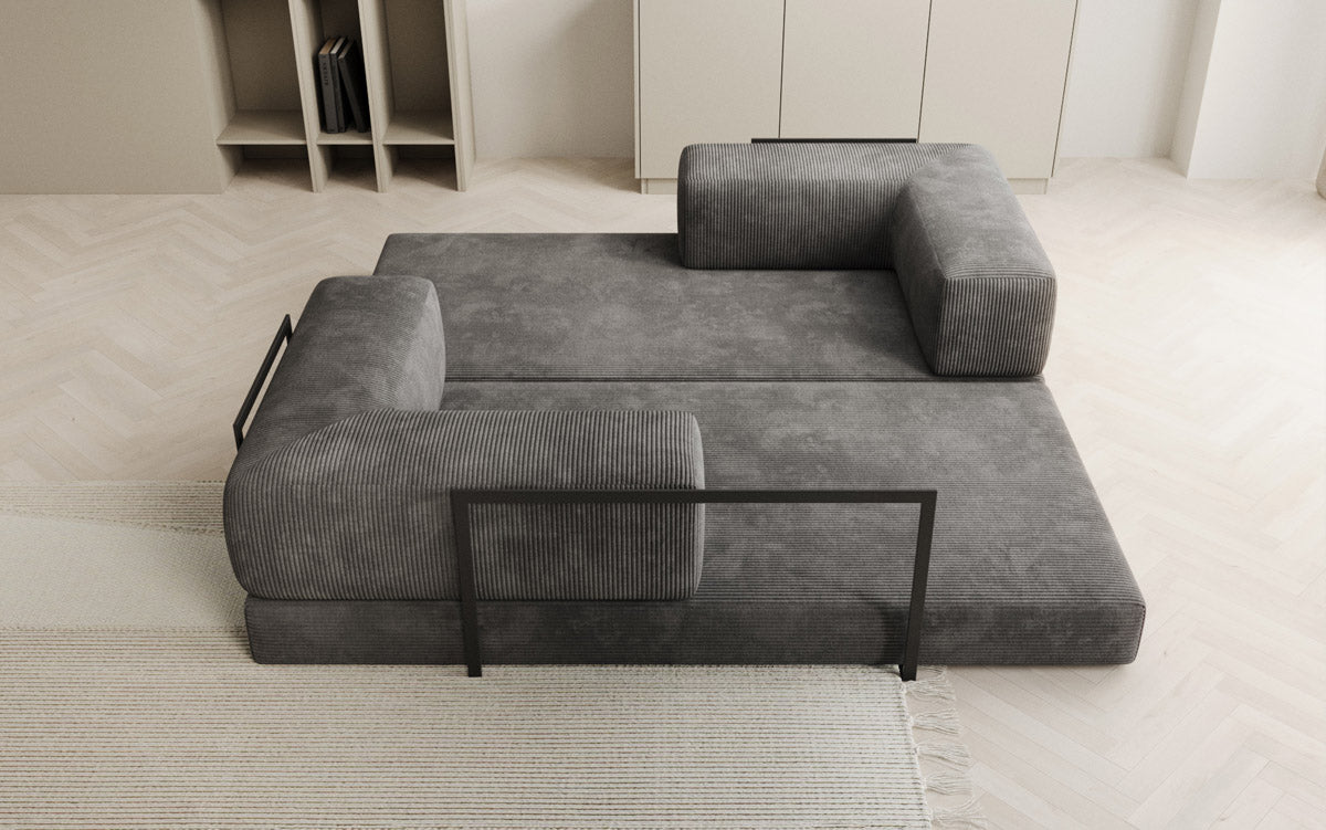Designer Sofa Lazy 3-Seater in Corduroy