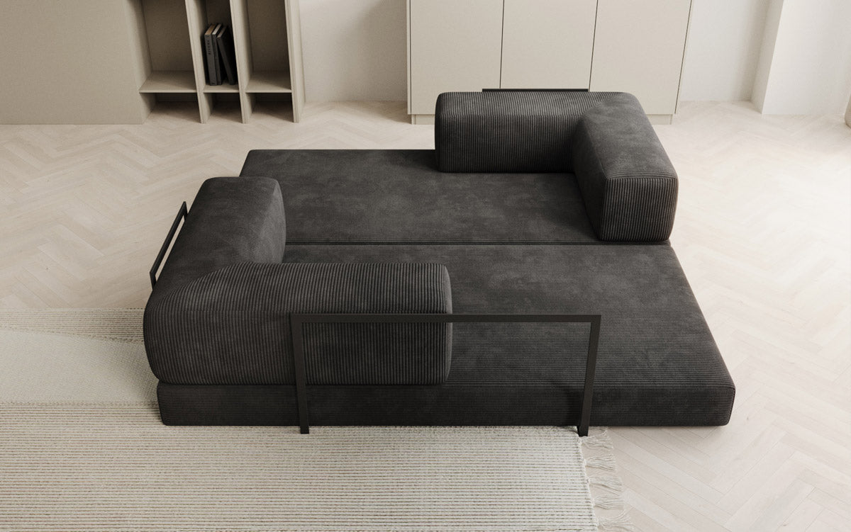 Designer Sofa Lazy 3-Seater in Corduroy