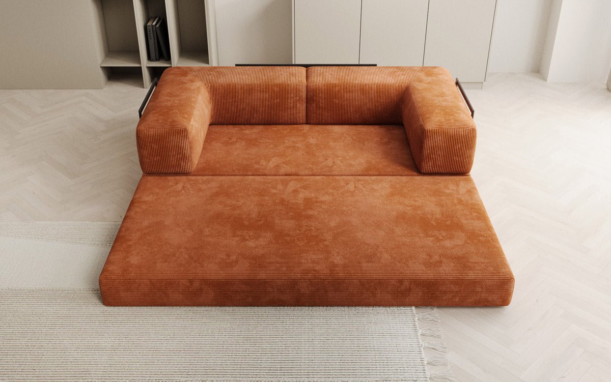 Designer Sofa Lazy 3-Seater in Corduroy
