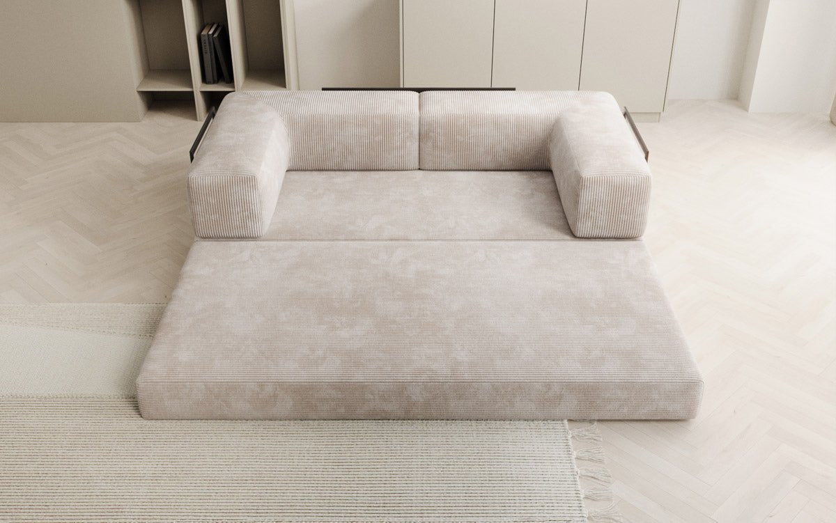Designer Sofa Lazy 3-Seater in Corduroy