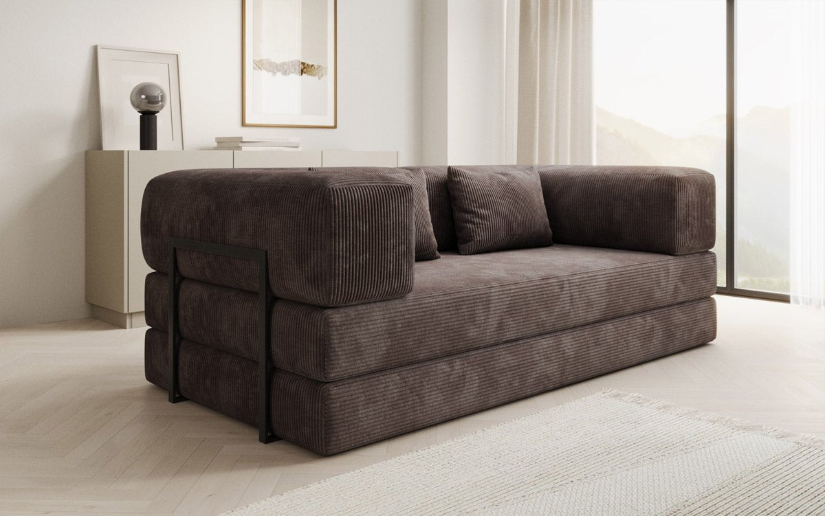 Designer Sofa Lazy 3-Seater in Corduroy