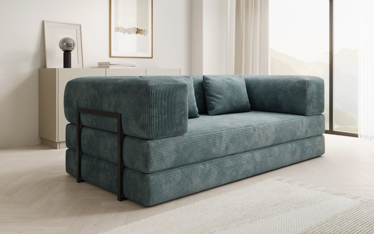 Designer Sofa Lazy 3-Seater in Corduroy