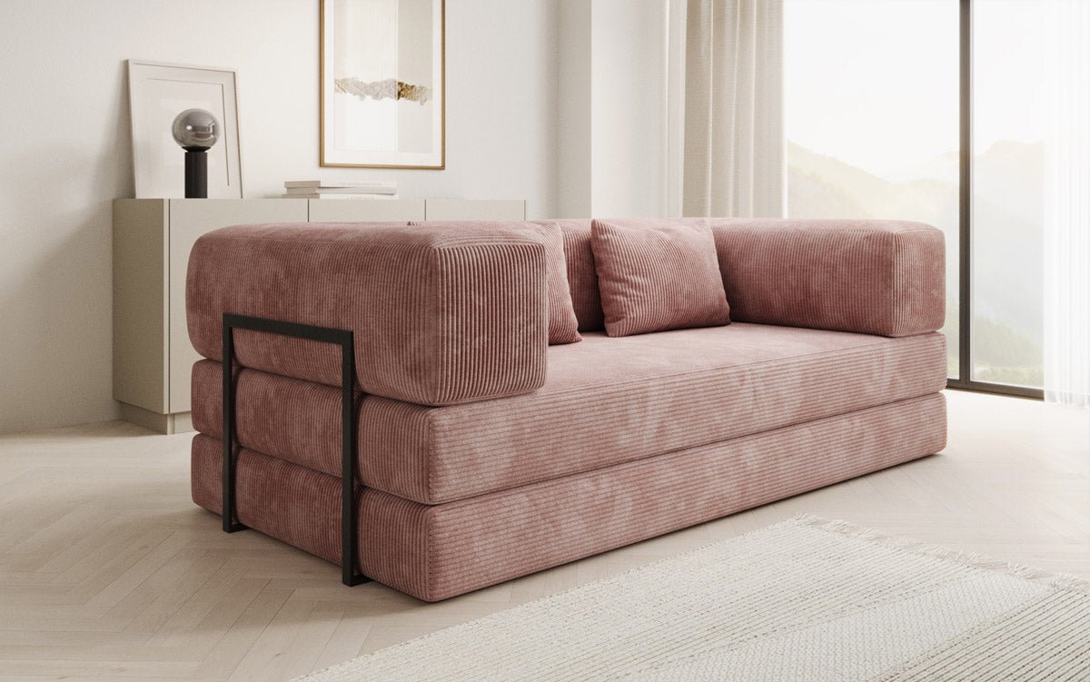 Designer Sofa Lazy 3-Seater in Corduroy