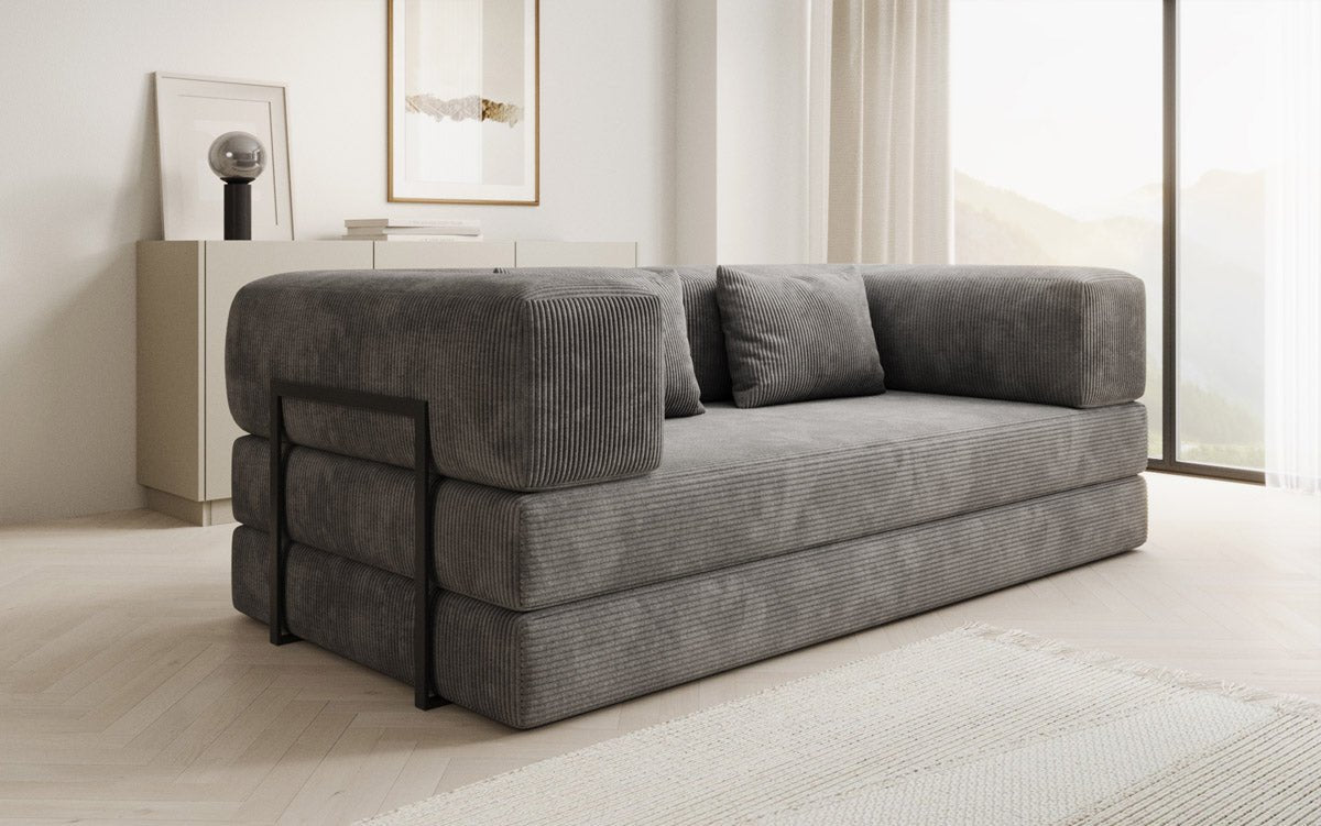 Designer Sofa Lazy 3-Seater in Corduroy