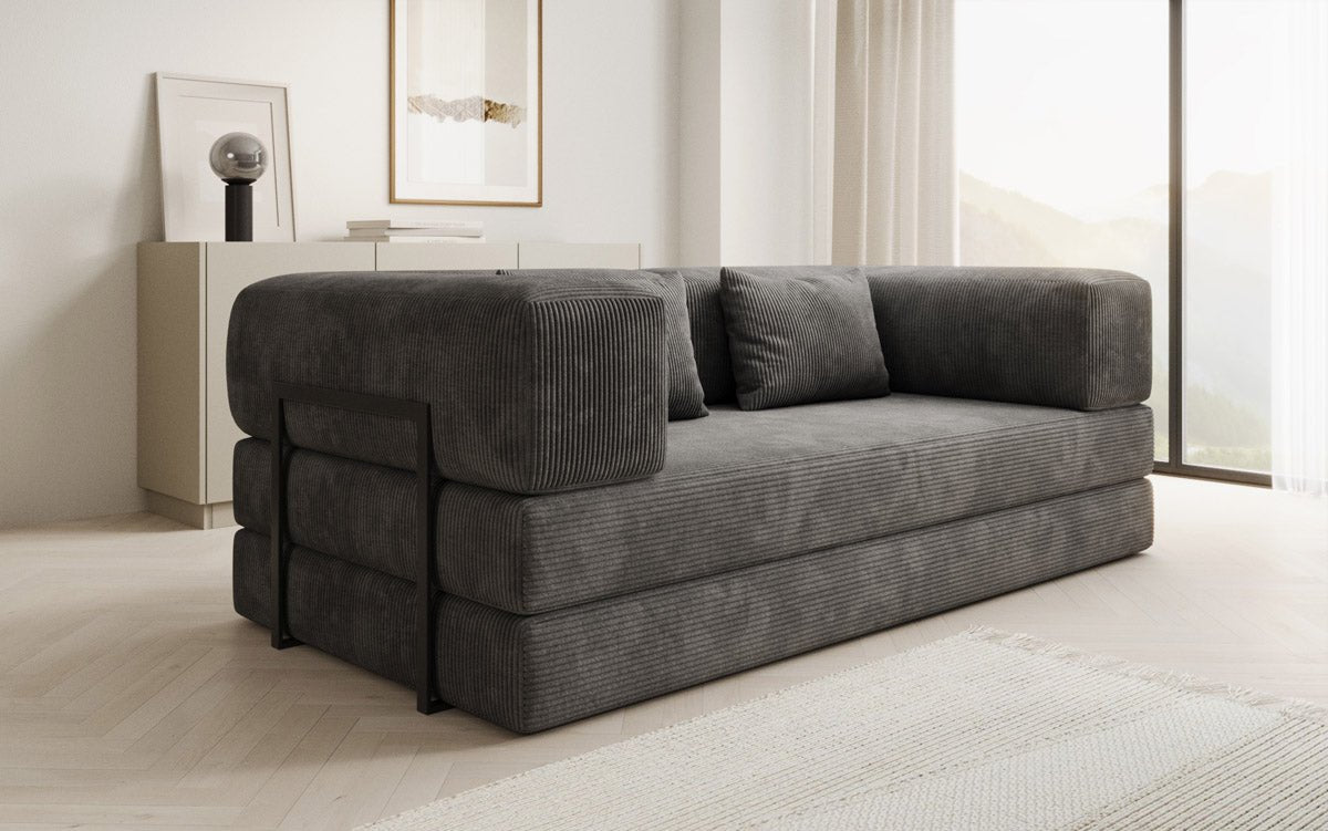 Designer Sofa Lazy 3-Seater in Corduroy