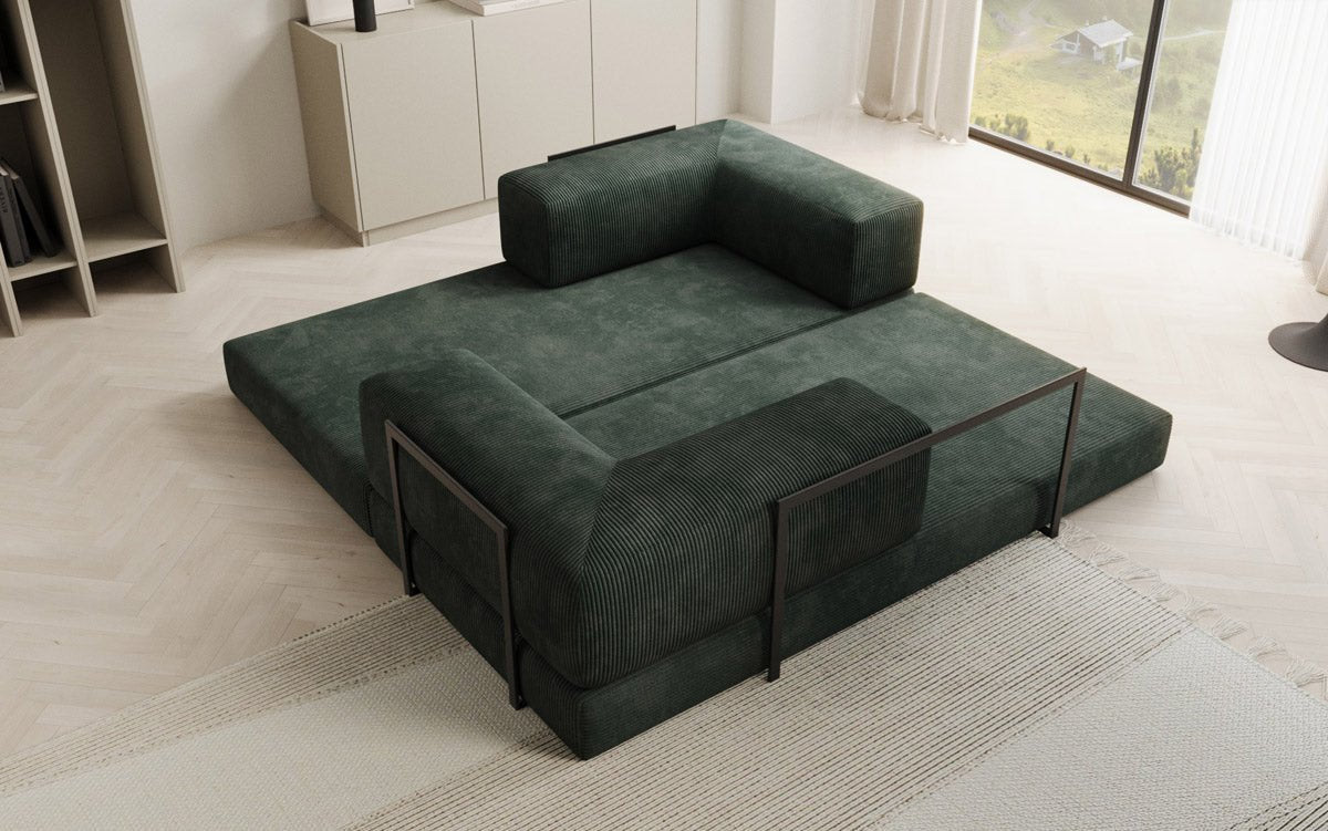 Designer Sofa Lazy 3-Seater in Corduroy