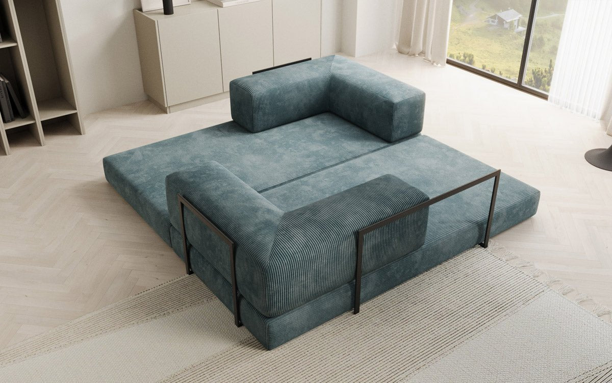 Designer Sofa Lazy 3-Seater in Corduroy