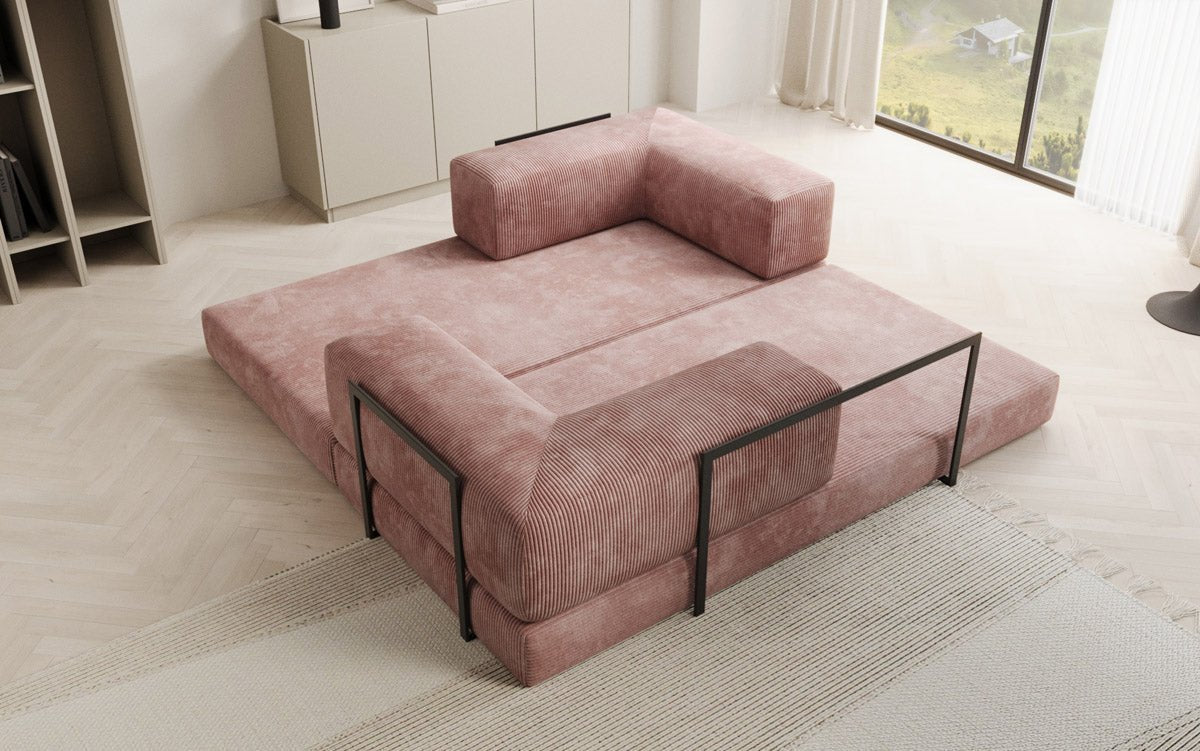 Designer Sofa Lazy 3-Seater in Corduroy