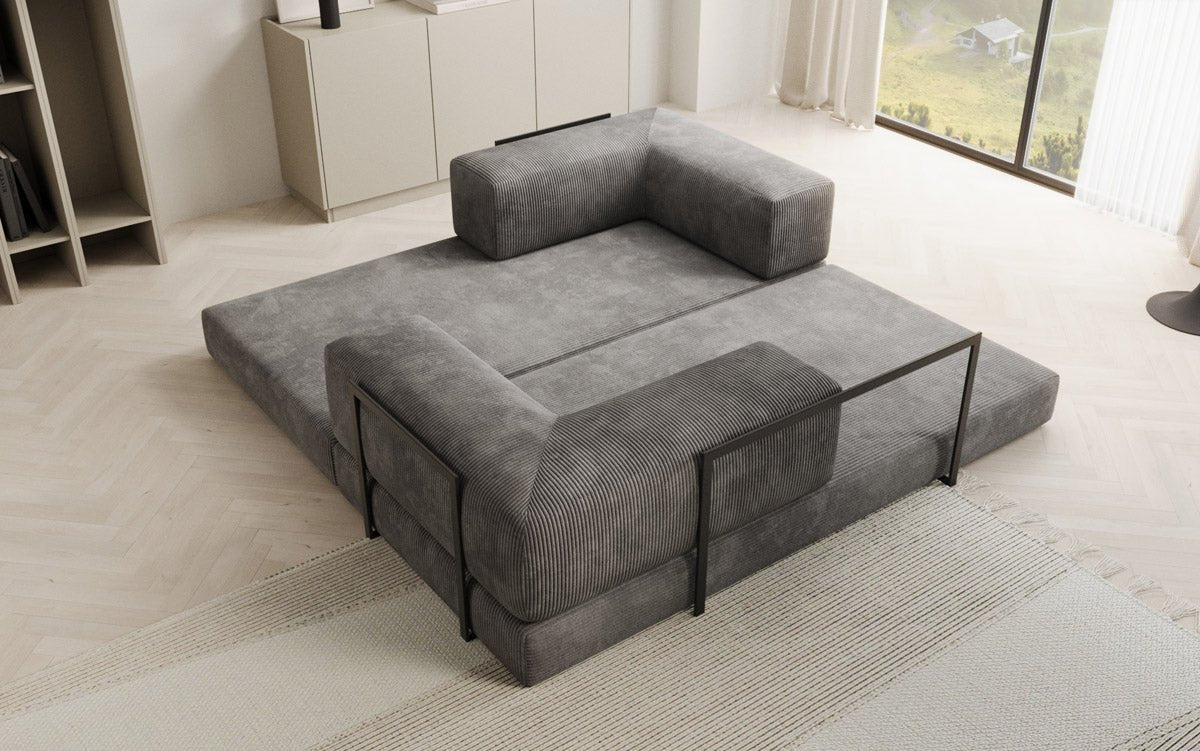 Designer Sofa Lazy 3-Seater in Corduroy