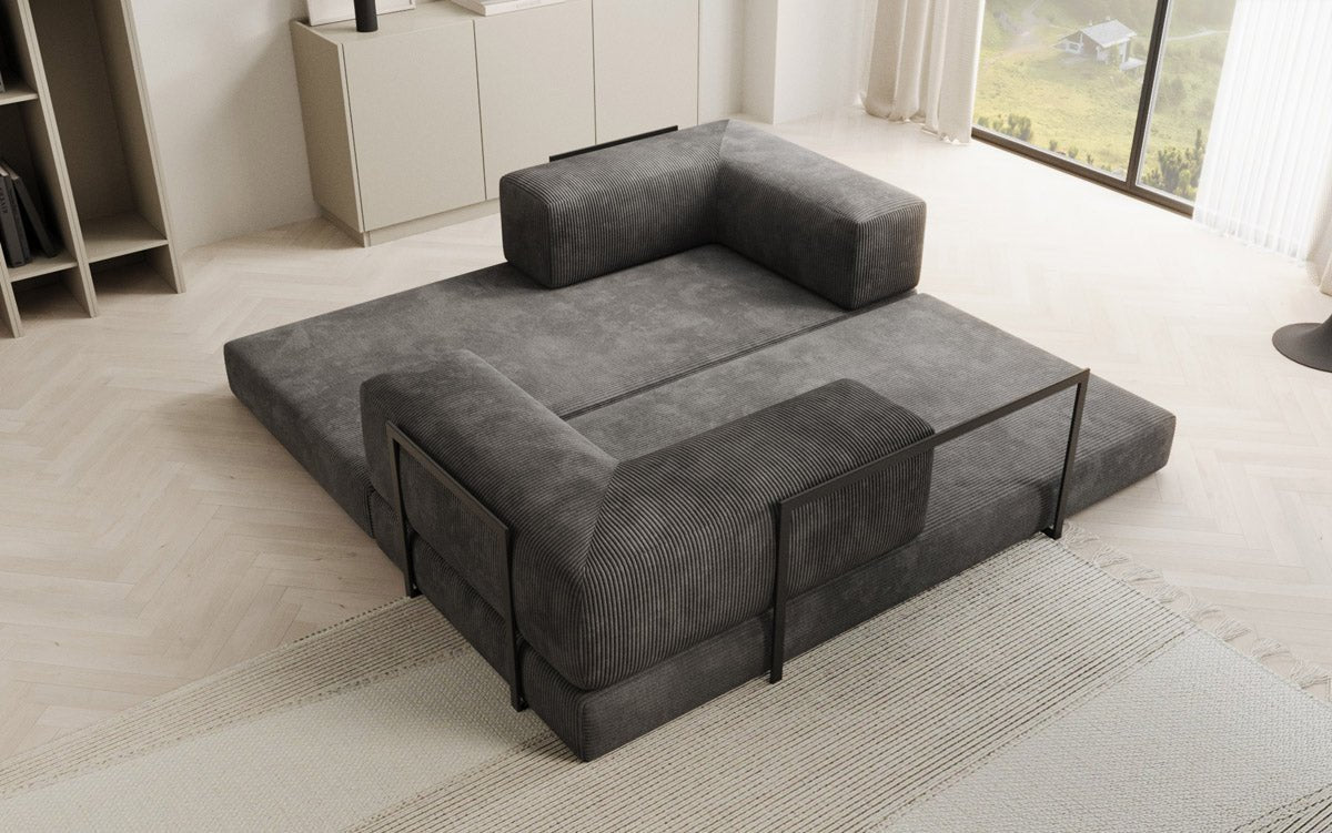 Designer Sofa Lazy 3-Seater in Corduroy