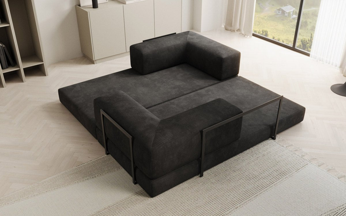 Designer Sofa Lazy 3-Seater in Corduroy