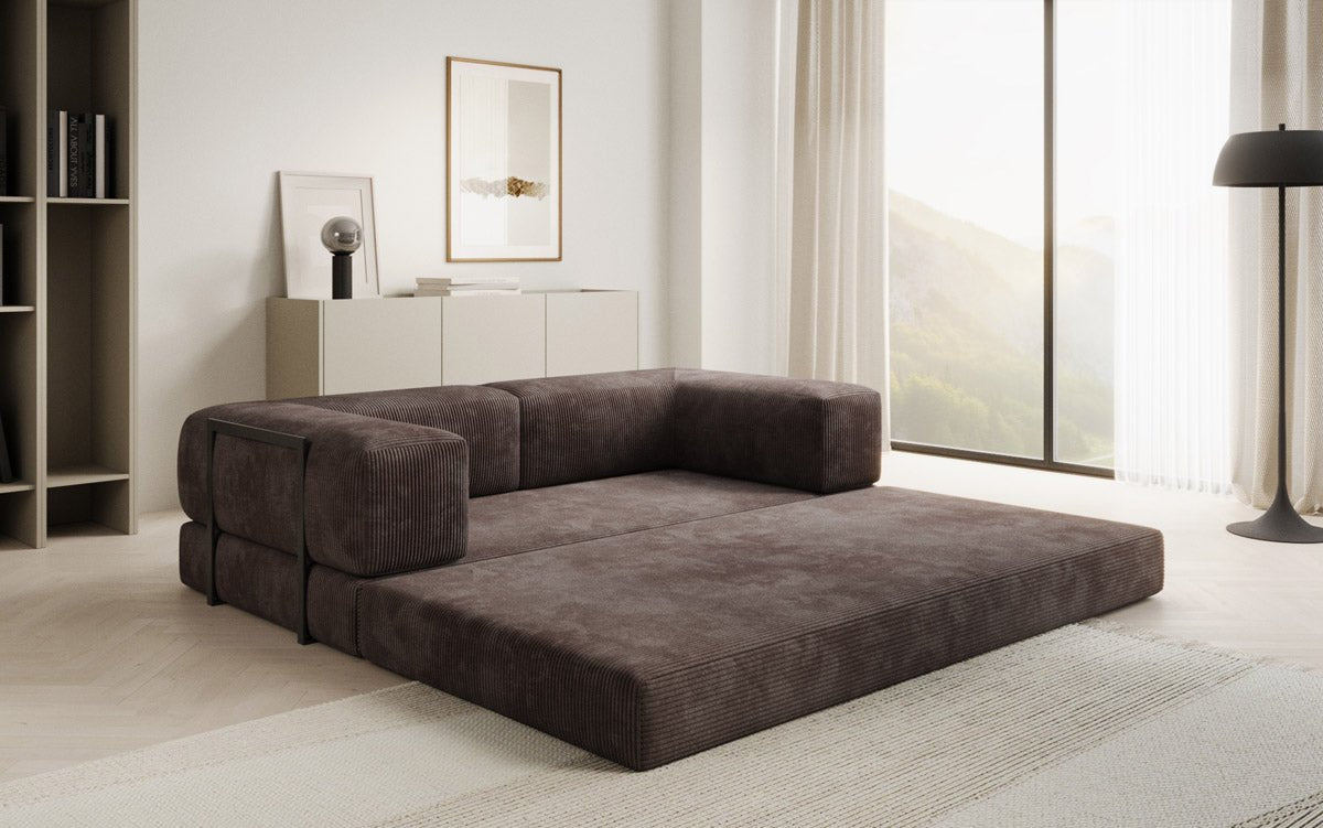 Designer Sofa Lazy 3-Seater in Corduroy