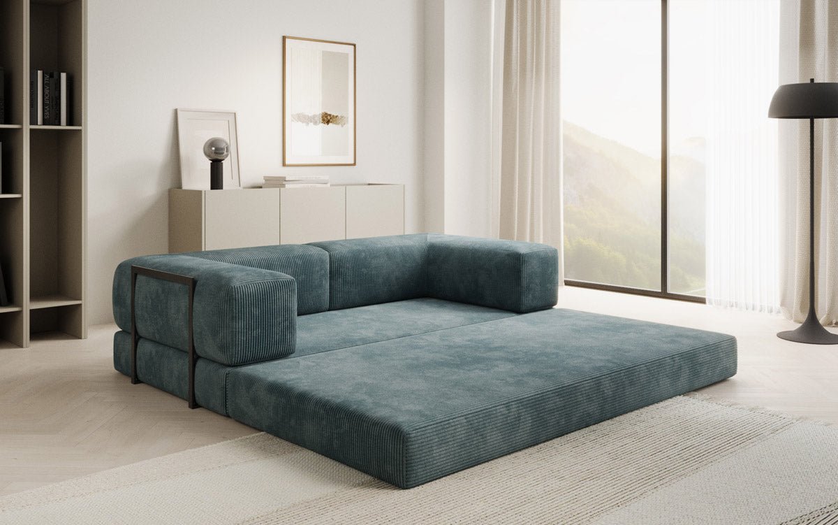 Designer Sofa Lazy 3-Seater in Corduroy