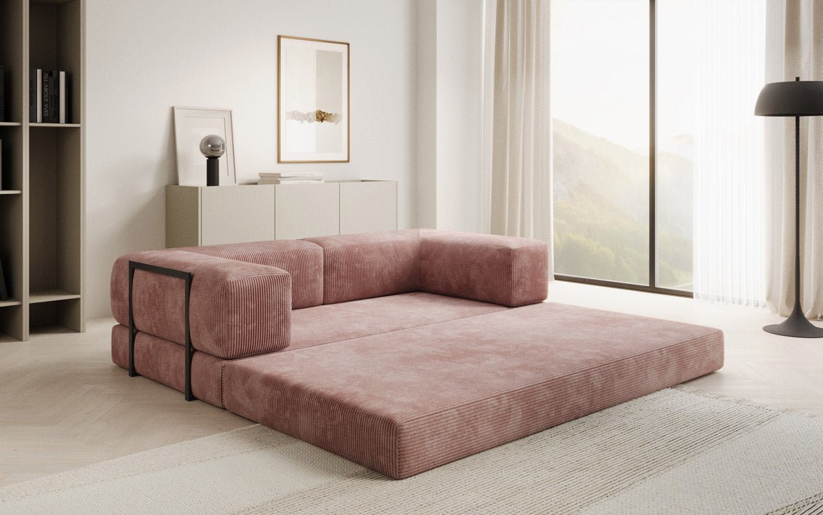 Designer Sofa Lazy 3-Seater in Corduroy