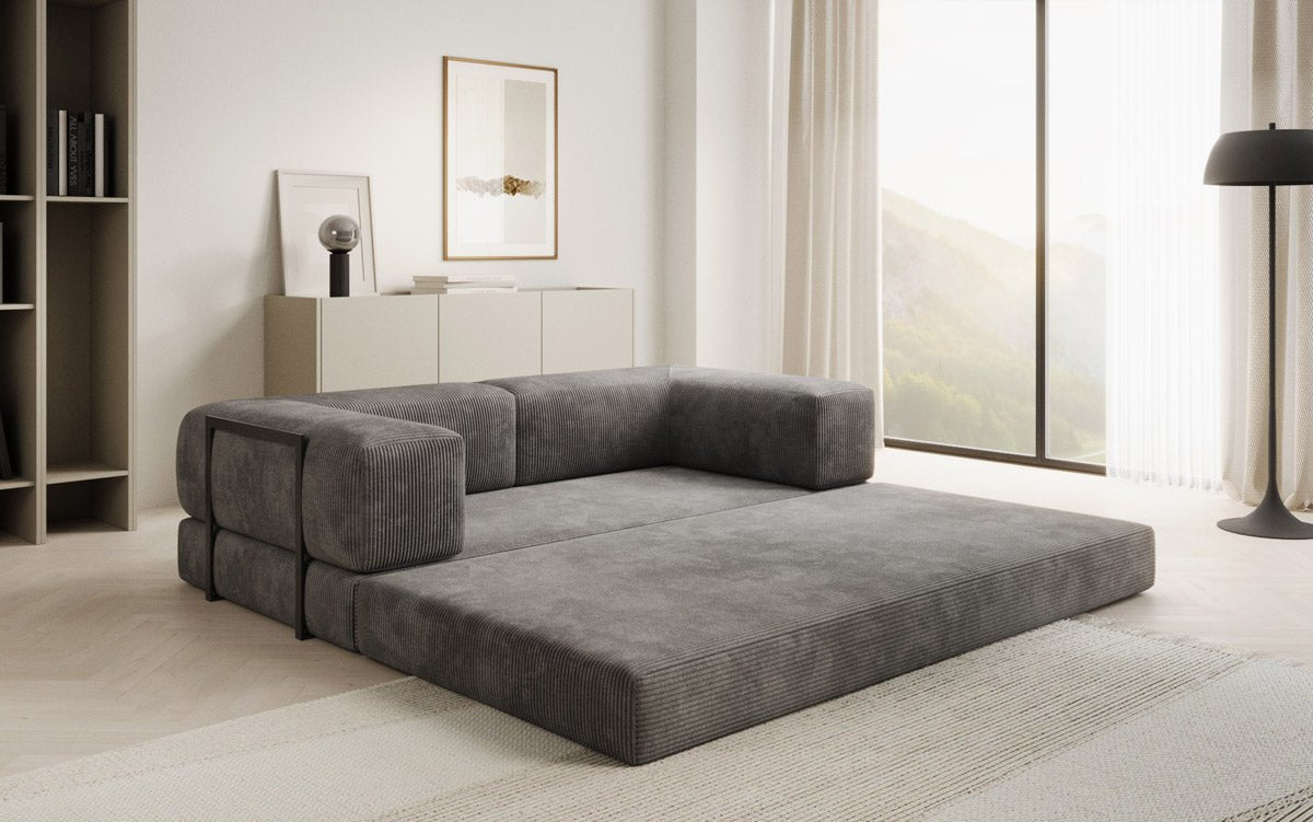 Designer Sofa Lazy 3-Seater in Corduroy