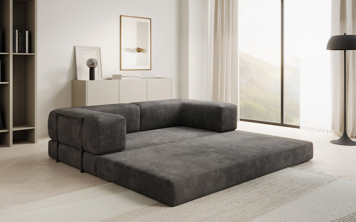 Designer Sofa Lazy 3-Seater in Corduroy