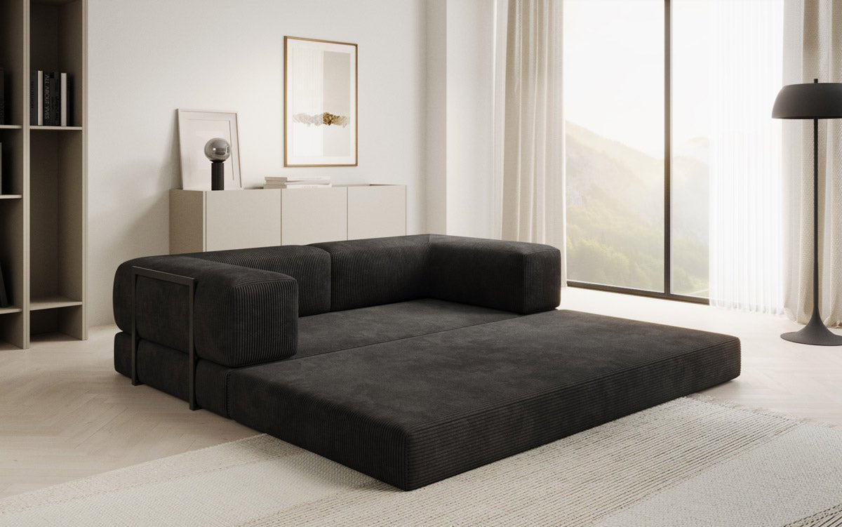Designer Sofa Lazy 3-Seater in Corduroy