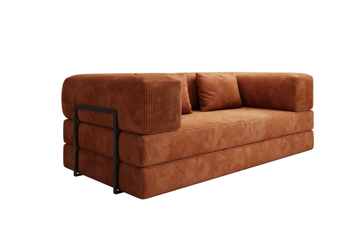 Designer Sofa Lazy 3-Seater in Corduroy
