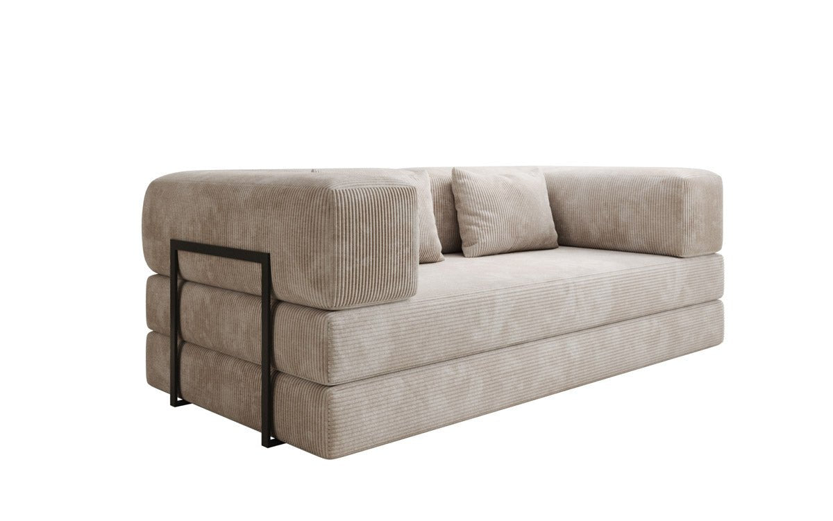 Designer Sofa Lazy 3-Seater in Corduroy