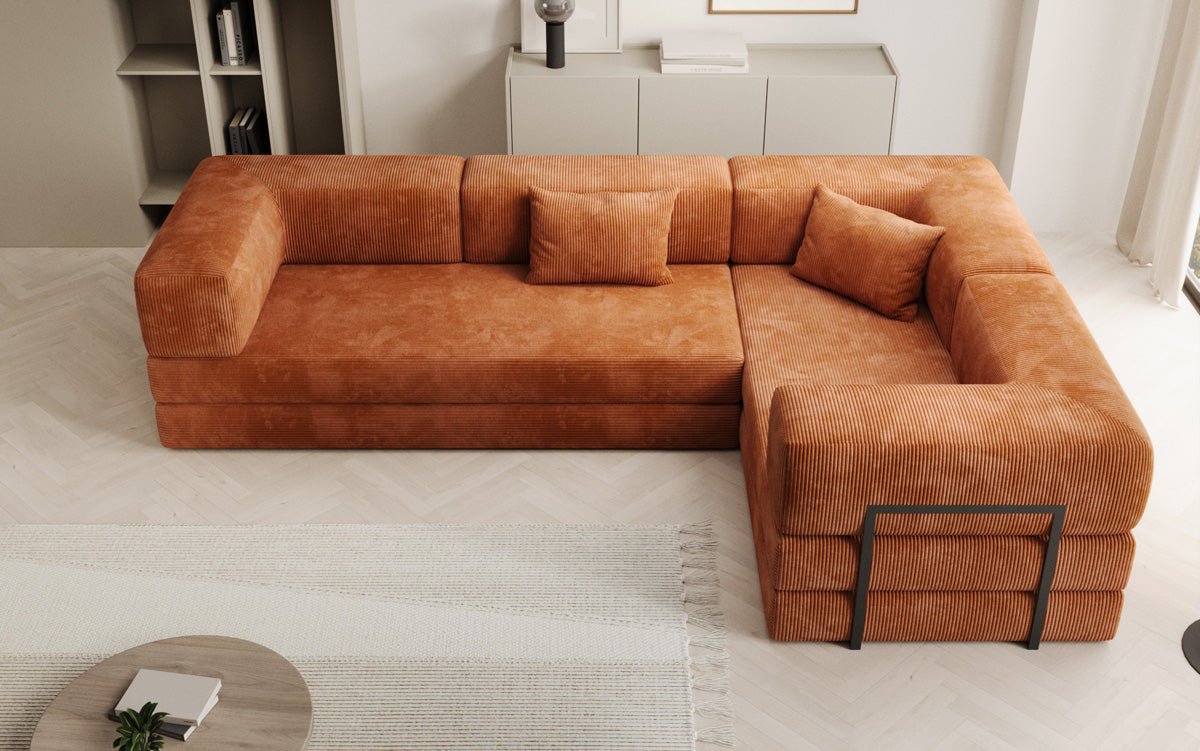 Designer Sofa Lazy L closed in Cord