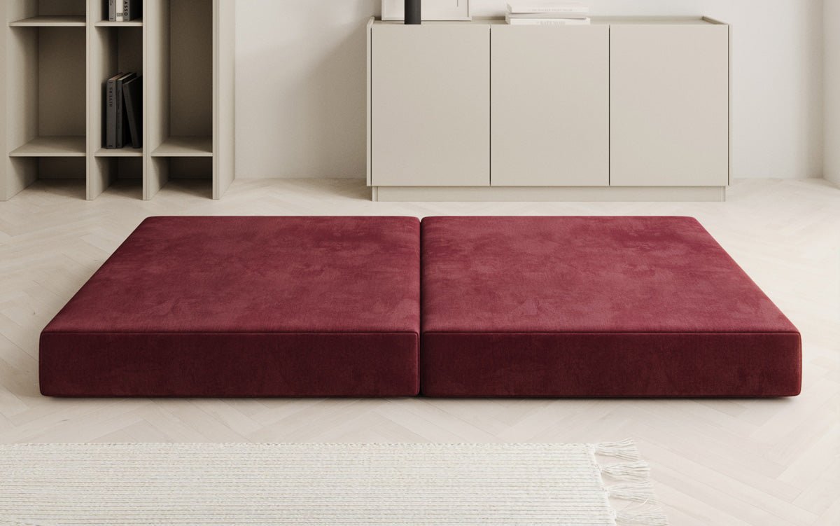 Beistellhocker Lazy in Samt