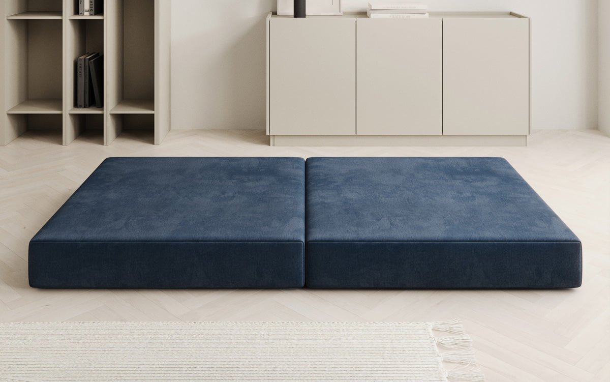 Beistellhocker Lazy in Samt