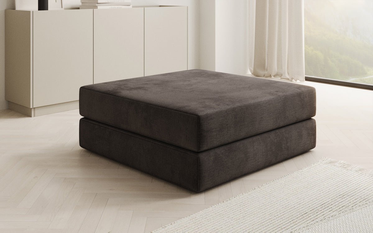 Beistellhocker Lazy in Samt