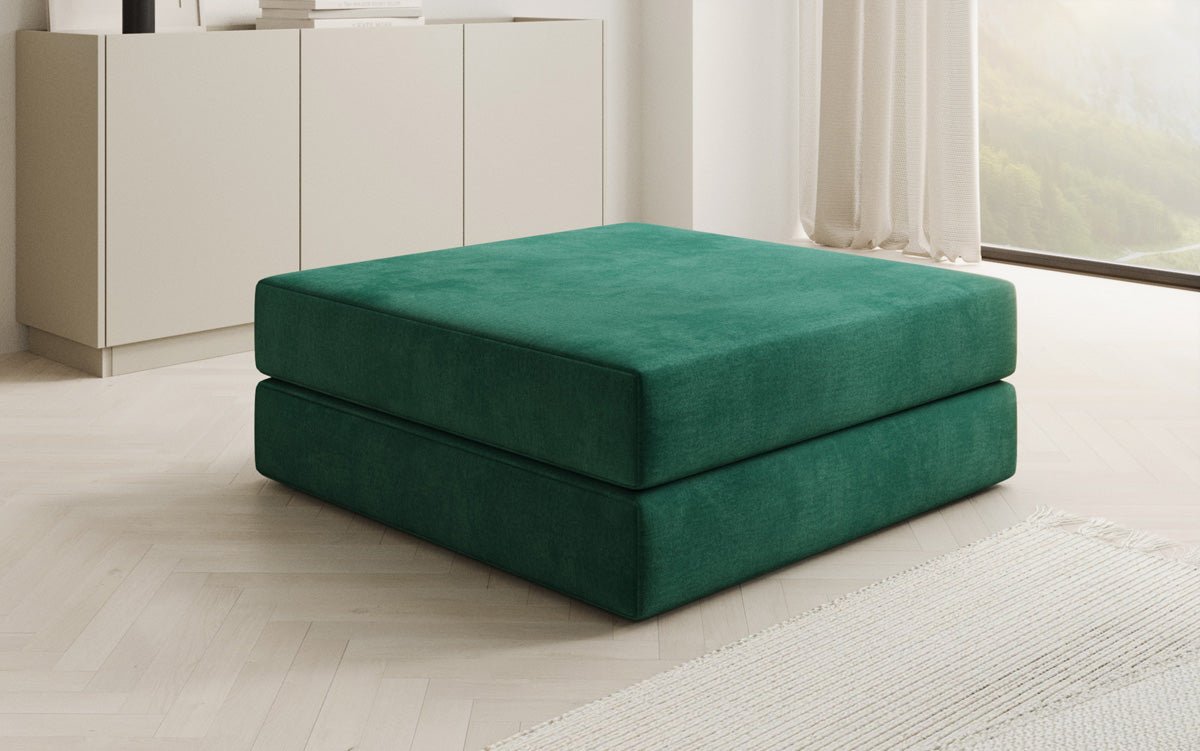 Beistellhocker Lazy in Samt