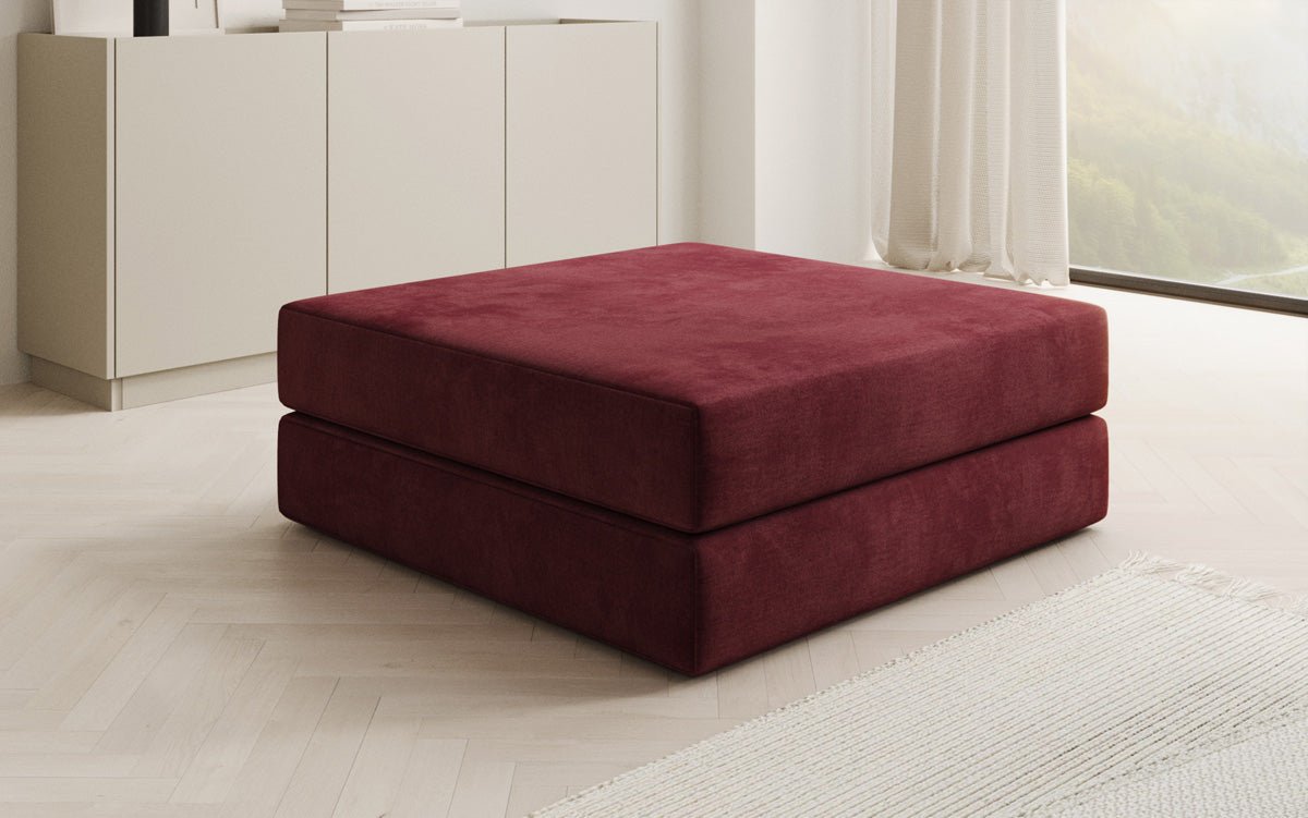 Beistellhocker Lazy in Samt