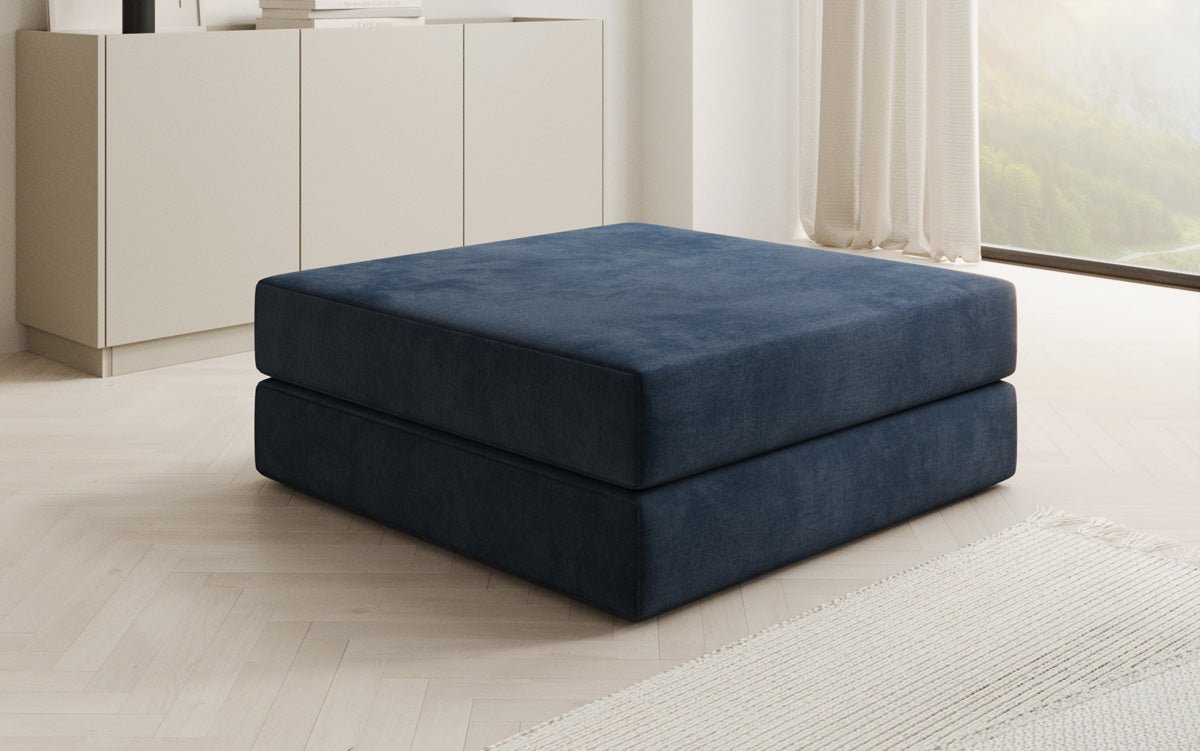 Beistellhocker Lazy in Samt