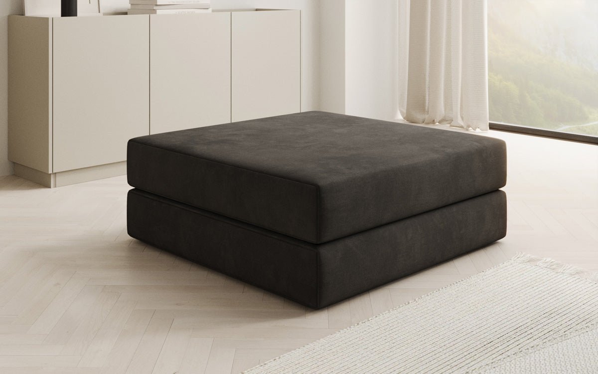 Beistellhocker Lazy in Samt