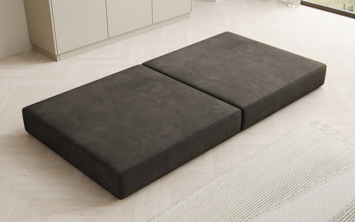 Beistellhocker Lazy in Samt