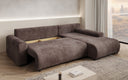 Designer Ecksofa Hanna mit Schlaffunktion und Stauraum
