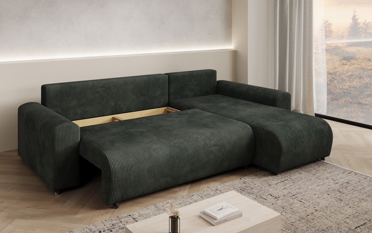 Designer Sofa Hanna mit Schlaffunktion und Stauraum