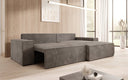 Designer corner sofa Corino in Corduroy with sleeping and folding function