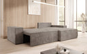 Designer corner sofa Corino in Corduroy with sleeping and folding function