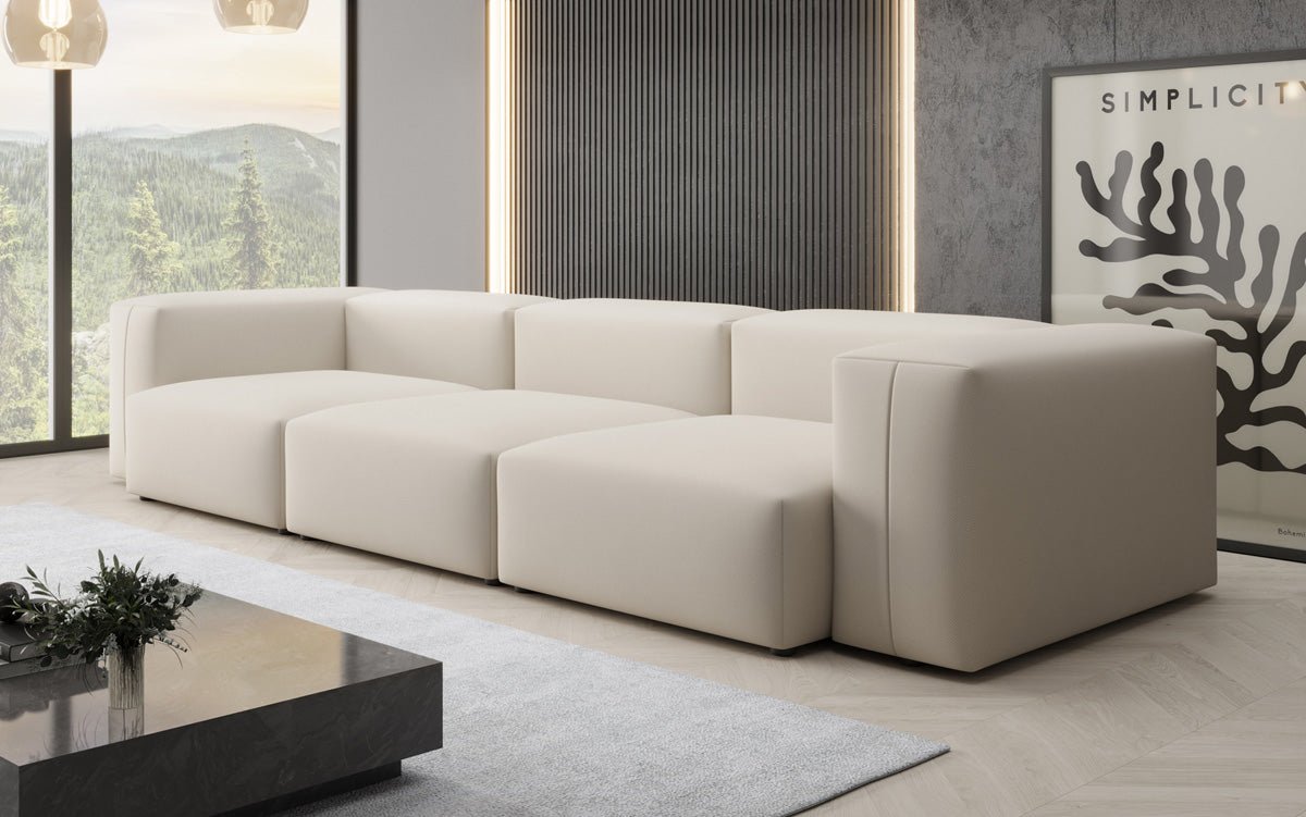 Designer 3 Sitzer Sofa Snug in Stoff
